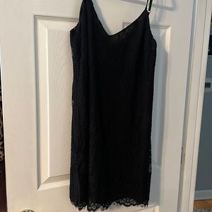 Mini dress/long shirt. Brand new black lace